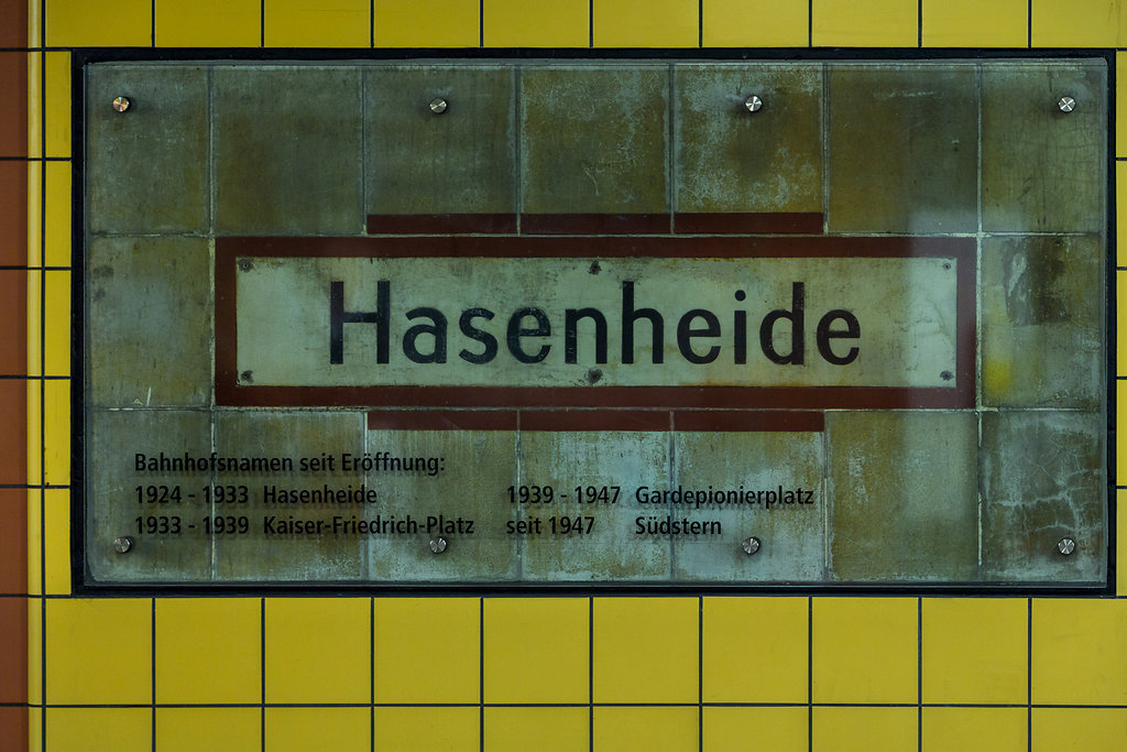 U7 Südstern (historisch: Hasenheide)